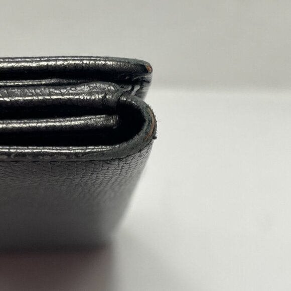 Chanel Series 10 Grained Calfskin CC Button Long Wallet - Black - Preowned - Picture 5 of 16